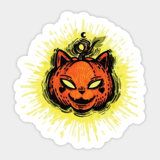 Pumpkin cat Sticker